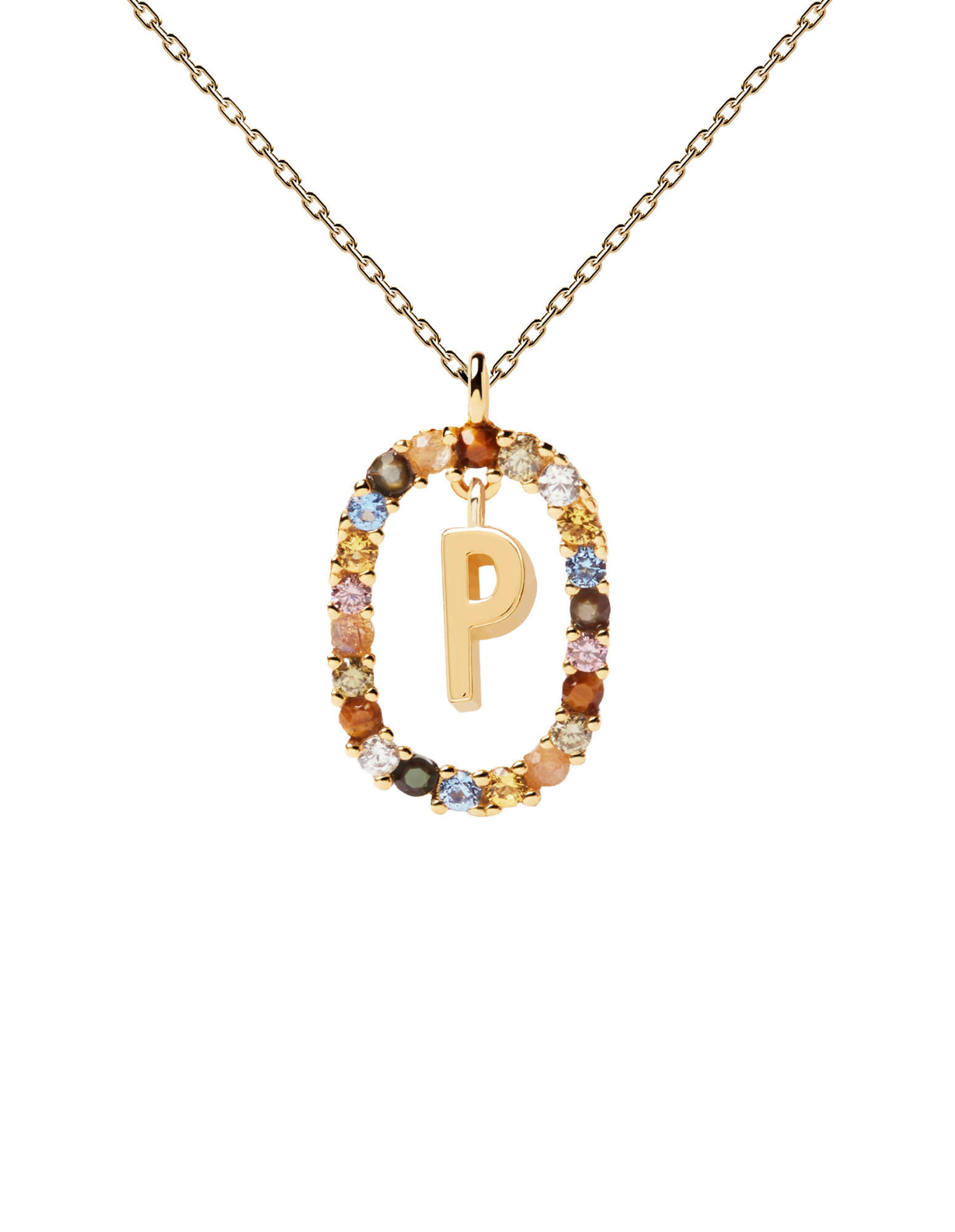 P name online necklace