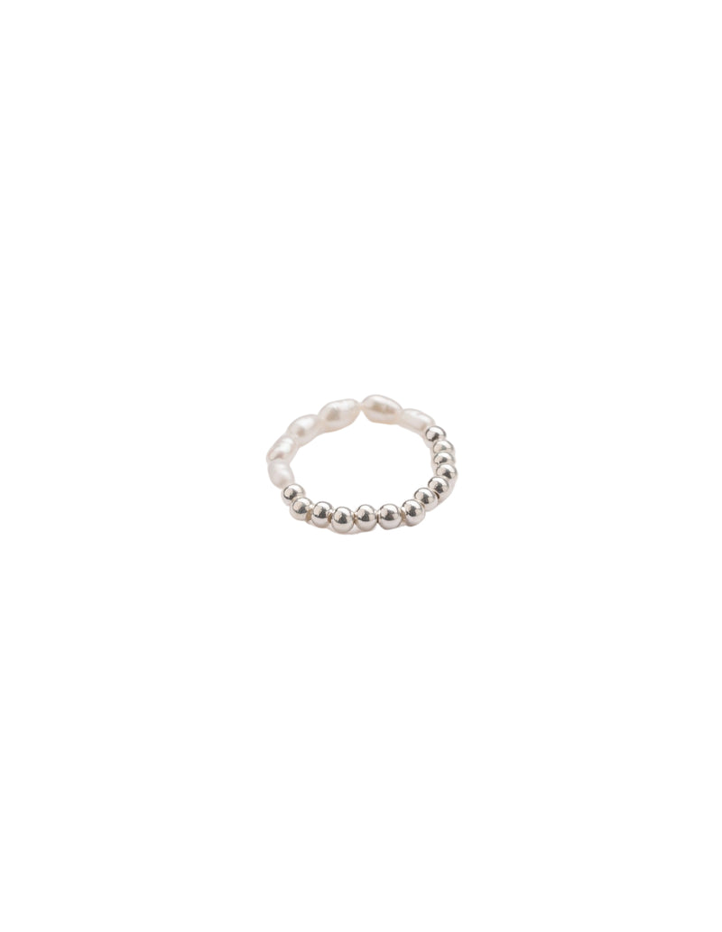 Mocha Bambi Ball Ring w/ Rice Pearl SS | Mocha Australia