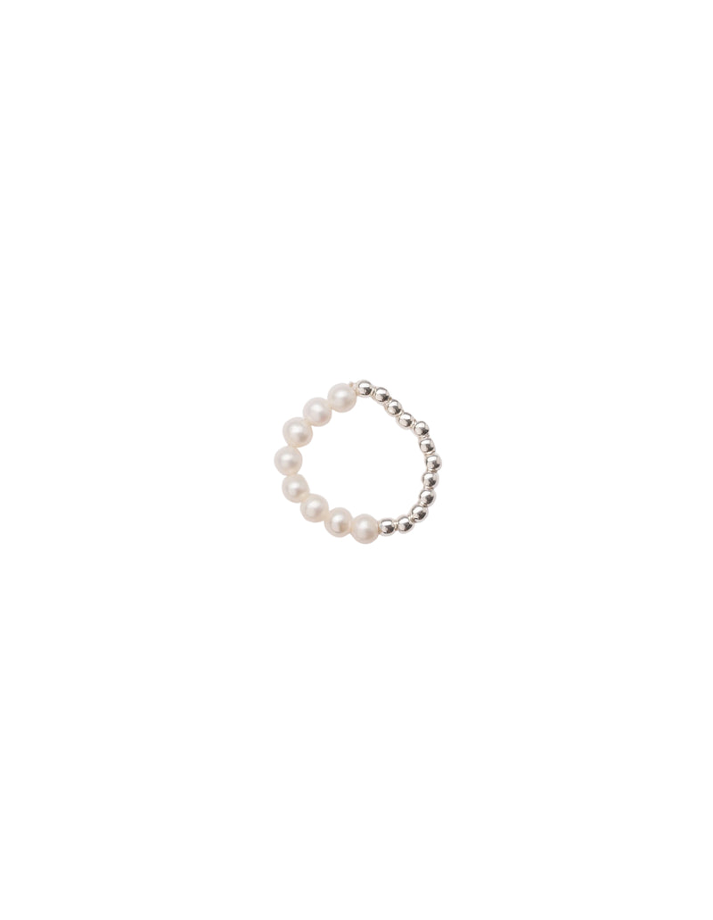 Mocha Bambi Ball Ring w/ Round Pearl SS | Mocha Australia