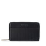 Mocha Tessa Long Wallet- Black