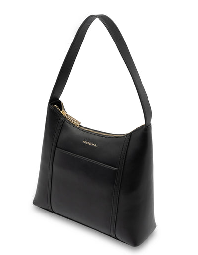 Mocha Stella Shoulder Bag- Black