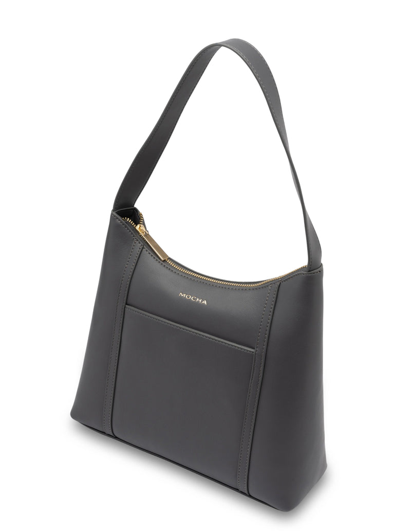 Mocha Stella Shoulder Bag- Slate Grey