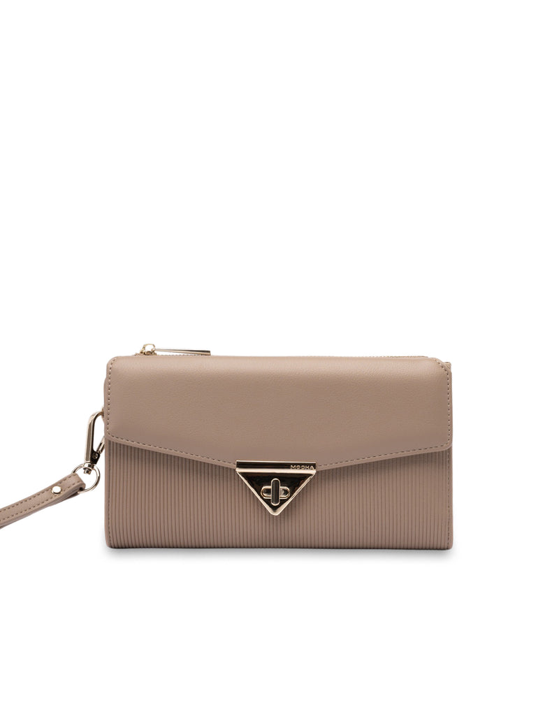 Mocha Penelope Wallet Clutch - Taupe