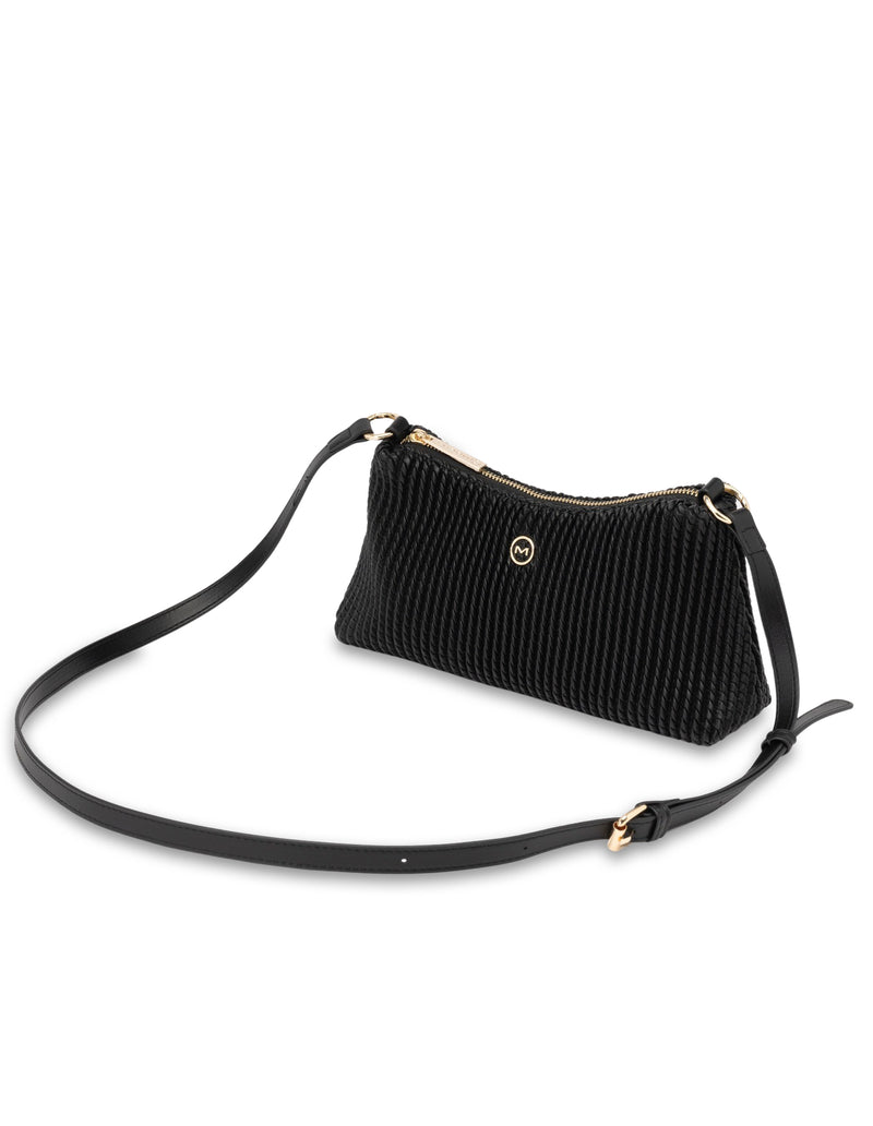 Mocha Serena Crossbody Bag- Black