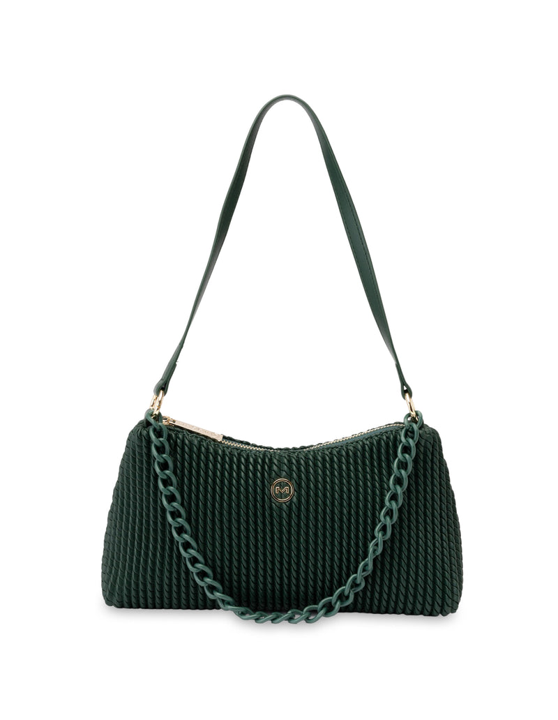 Mocha Serena Crossbody Bag- Emerald