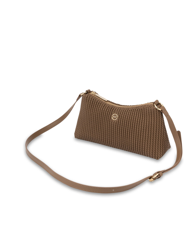 Mocha Serena Crossbody Bag- Hazelnut