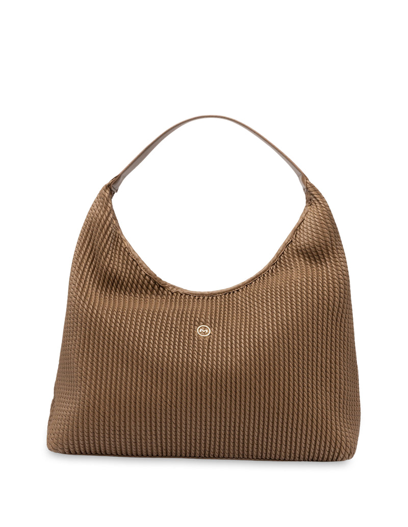 Mocha Serena Soft Shoulder Bag- Hazelnut