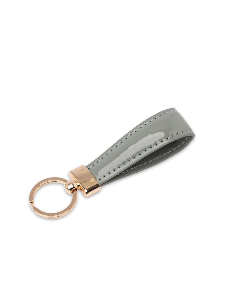 Mocha Willow Patent Key Ring - Sage