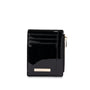 Mocha Willow Patent Card Holder - Black