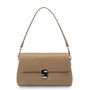 Mocha Magnolia Leather Crossbody Bag - Tan