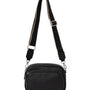 Mocha Abigail Leather Crossbody Bag - Black