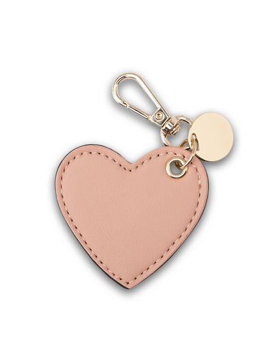 Mocha Arya Heart Key Ring - Black/Blush