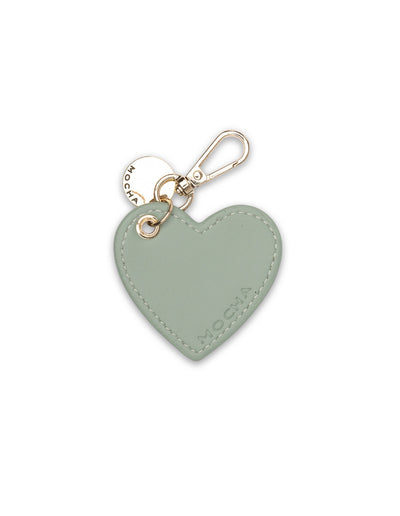 Mocha Penelope Heart Key Ring - Mint