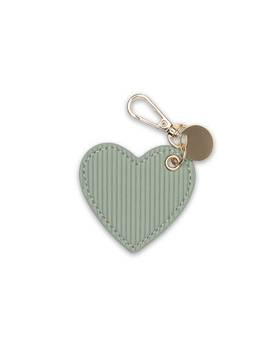 Mocha Penelope Heart Key Ring - Mint