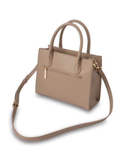 Mocha Penelope Small Tote - Taupe