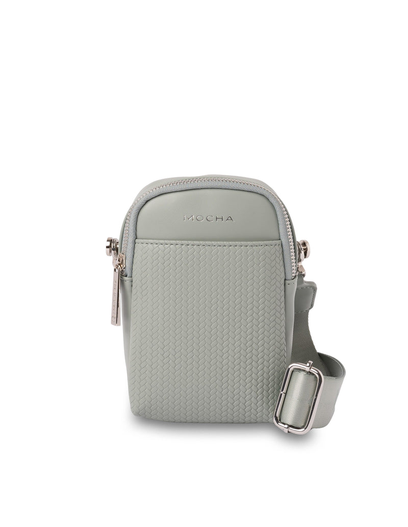 Mocha Tessa Phone Crossbody Bag - Mint