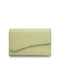 Mocha Zoe Wavy Wallet - Wasabi