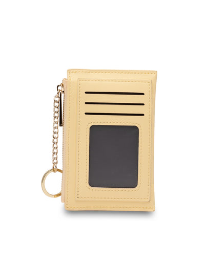 Mocha Lina Coin Card Holder - Lemon