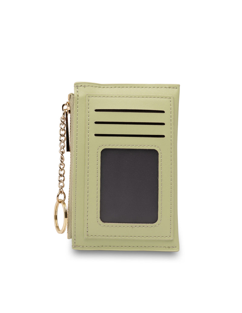 Mocha Lina Coin Card Holder - Wasabi