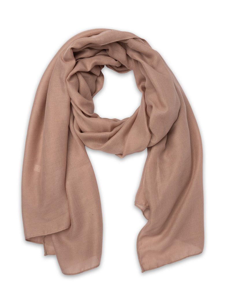 Mocha Timeless Lightweight Scarf - Rose Beige