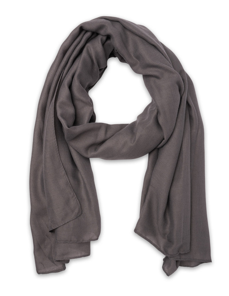 Mocha Timeless Lightweight Scarf - Grey