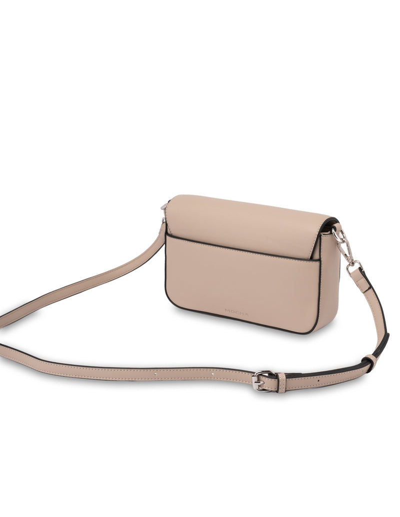 Mocha Madeline Crossbody Bag - Nude