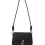 Mocha Sonya Leather Crossbody Bag - Black