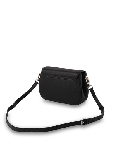 Mocha Sonya Leather Crossbody Bag - Black