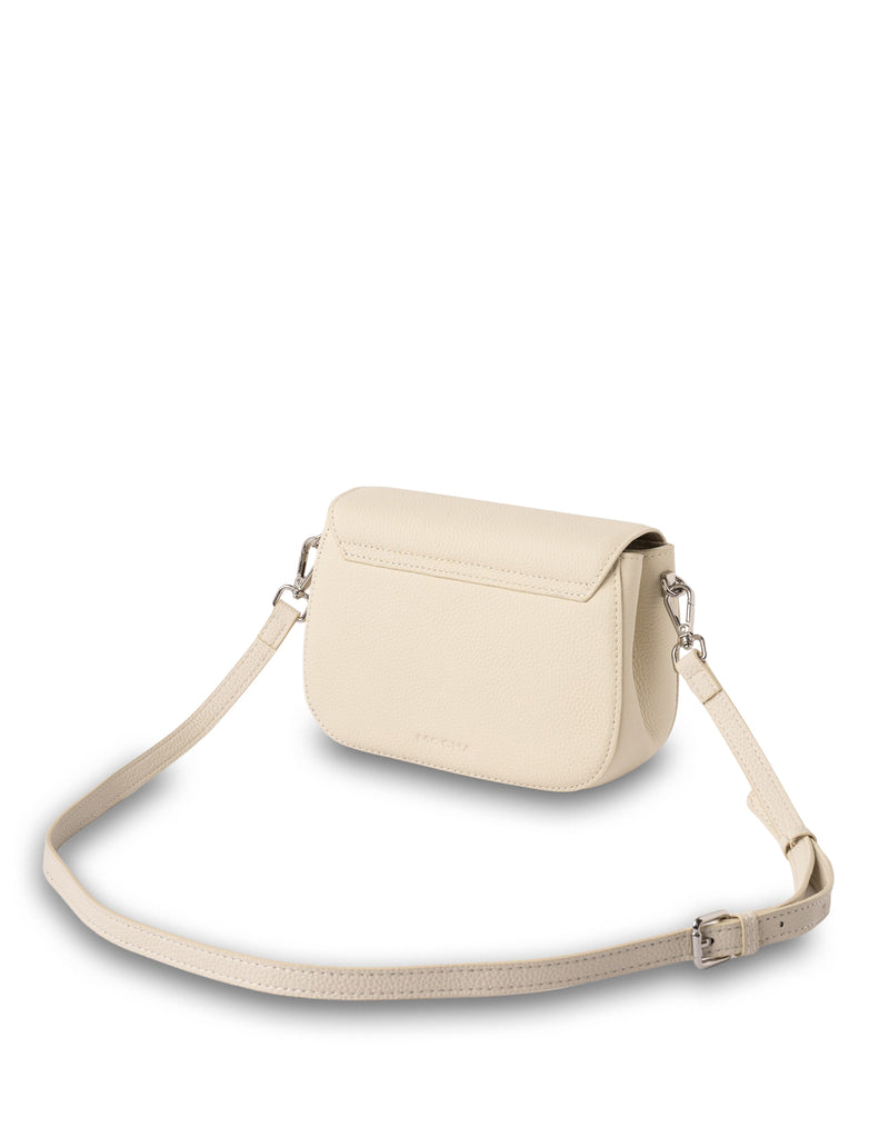 Mocha Sonya Leather Crossbody Bag - Cream