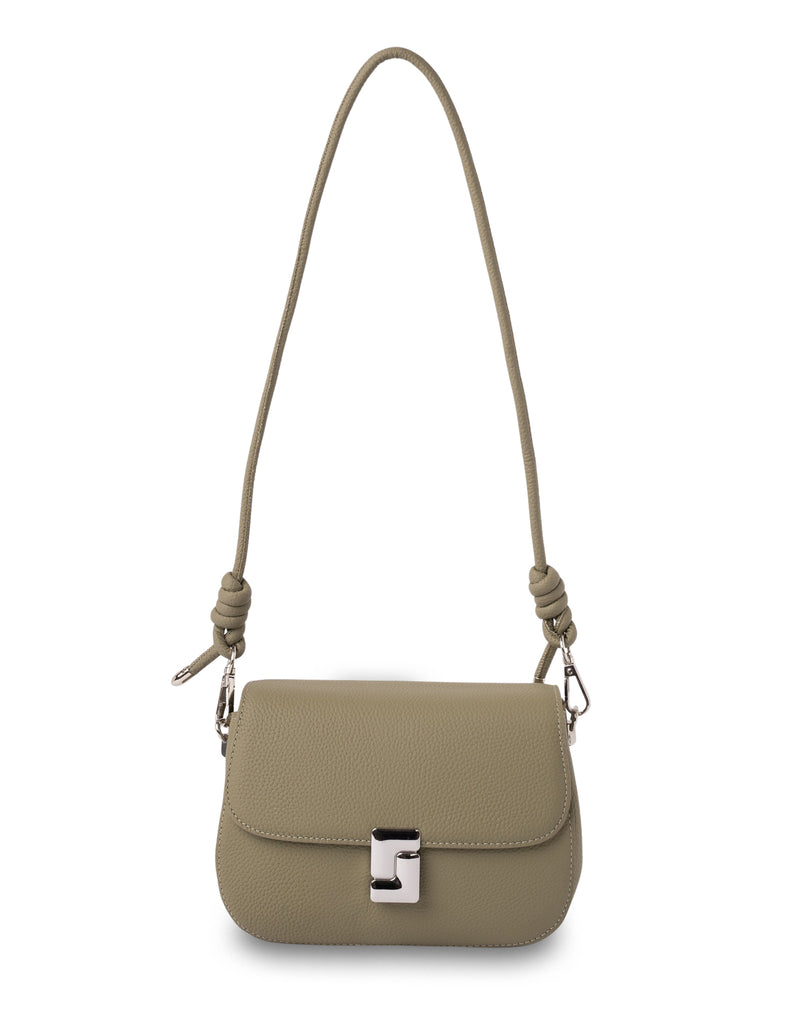 Mocha Sonya Leather Crossbody Bag - Green