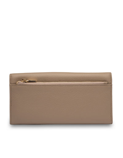 Mocha Tania Long Wallet - Taupe