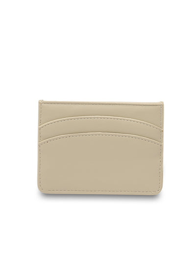 Mocha Claire Simple Cardholder - Light Olive