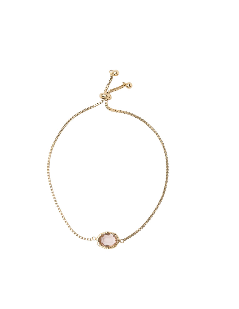 Mocha Freya Adjustable Bracelet - Primrose