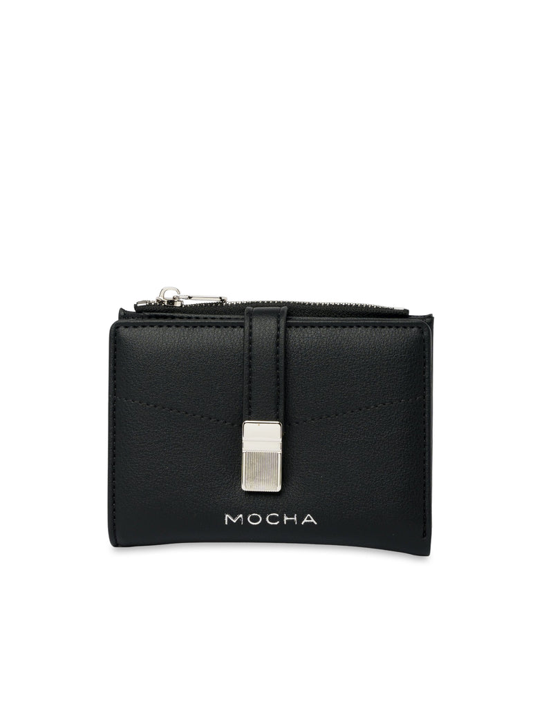 Mocha Piper Small Wallet - Black