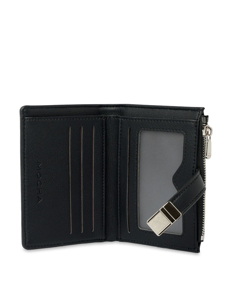 Mocha Piper Small Wallet - Black