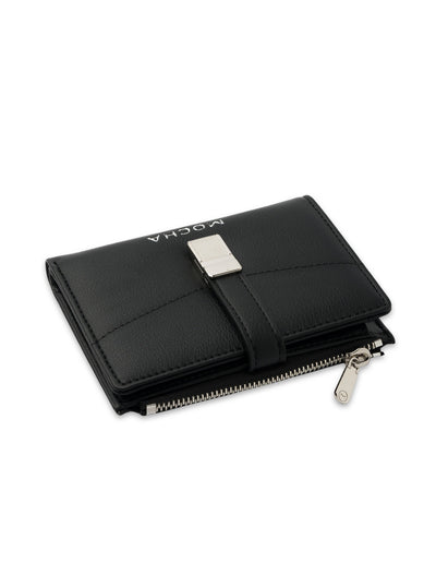 Mocha Piper Small Wallet - Black