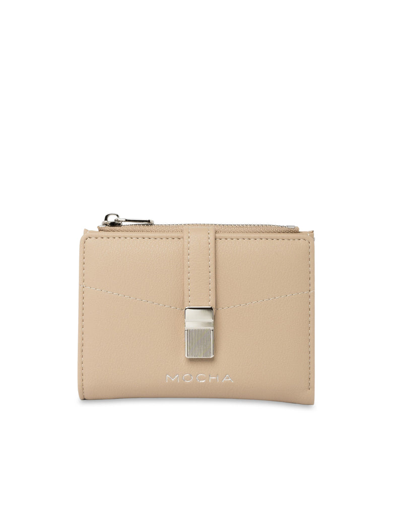 Mocha Piper Small Wallet - Almond