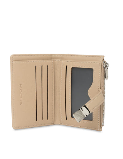 Mocha Piper Small Wallet - Almond