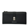 Mocha Piper Long Wallet - Black