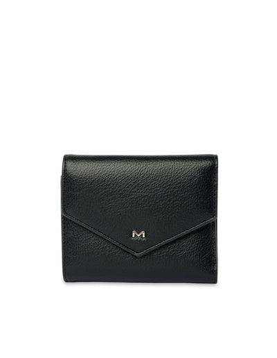 Mocha Brooklyn Small Wallet - Black