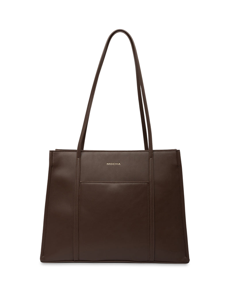 Mocha Stella Tote Bag - Dark Choc