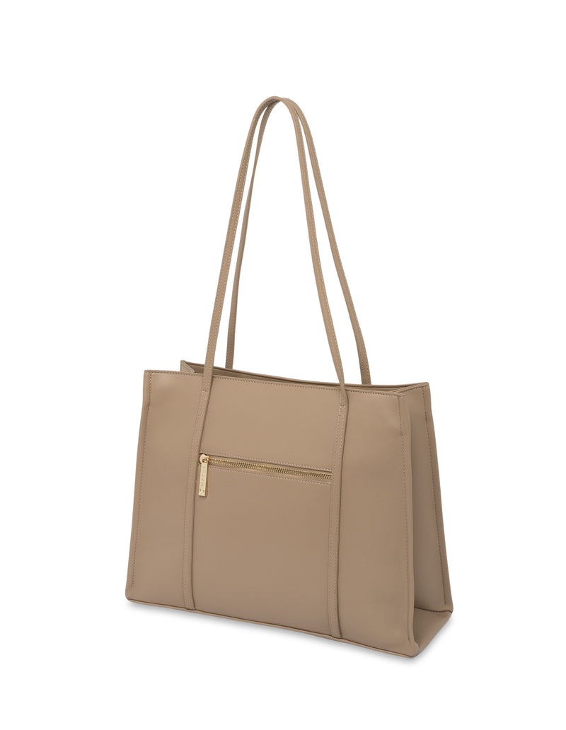 Mocha Stella Tote Bag - Almond