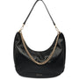 Mocha Harlow Hobo Crossbody Bag - Black