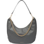 Mocha Harlow Hobo Crossbody Bag - Grey