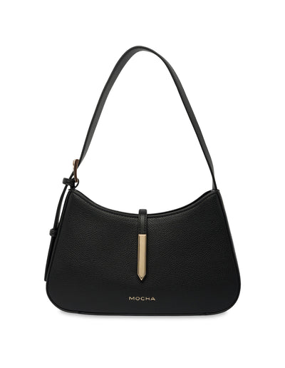 Mocha Renae Shoulder Bag - Black