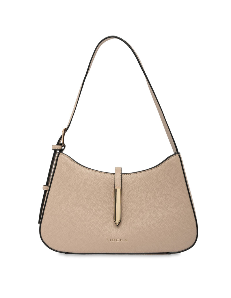 Mocha Renae Shoulder Bag - Almond