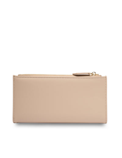 Mocha Classic Arya Wallet - Beige/Black