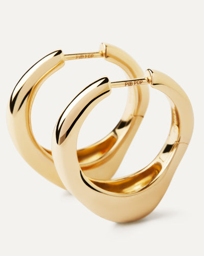 PDPAOLA Ribba Hoops - Gold