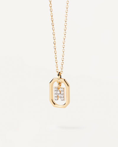 PDPAOLA Mini Letter N Necklace - Gold