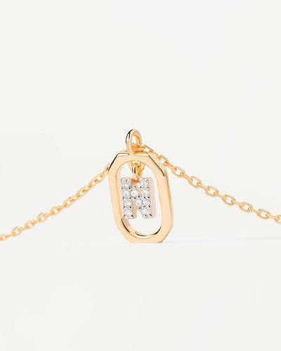 PDPAOLA Mini Letter N Necklace - Gold